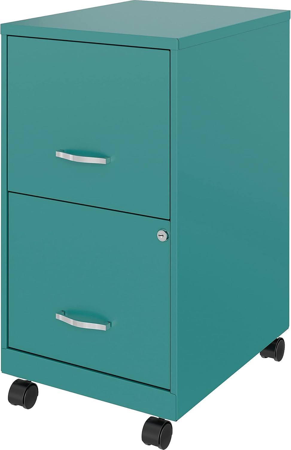 LYS SOHO File/File Mobile Cabinet, Teal-4