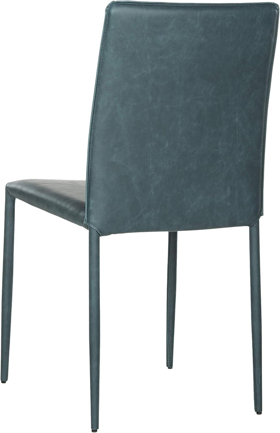 Home Collection Karna Antique Teal Bonded Leather Dining Chair (Set of 2)-4