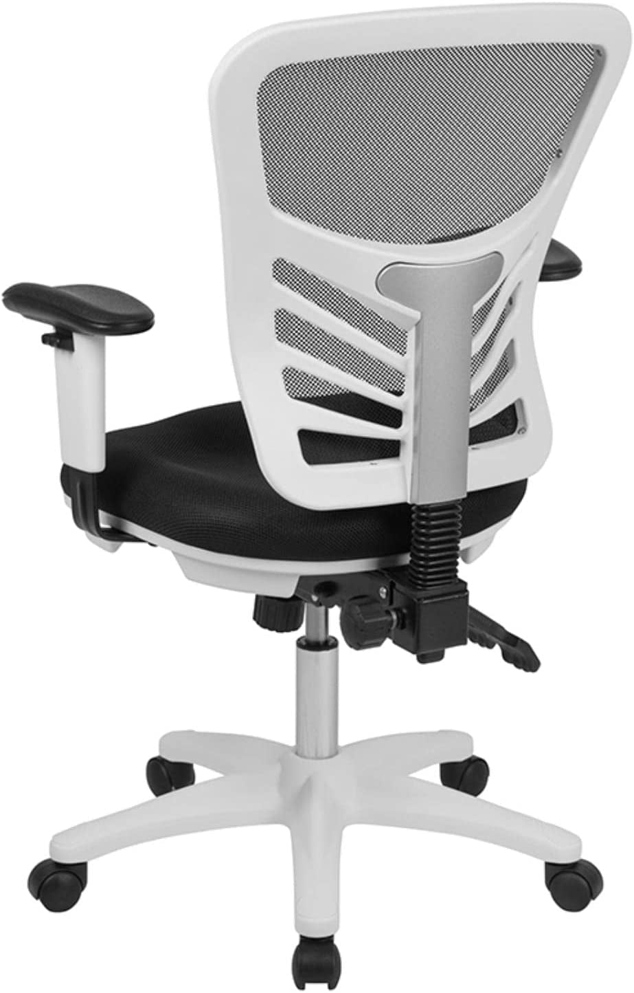 Black Mesh Executive Office Chair with Adjustable Arms-4