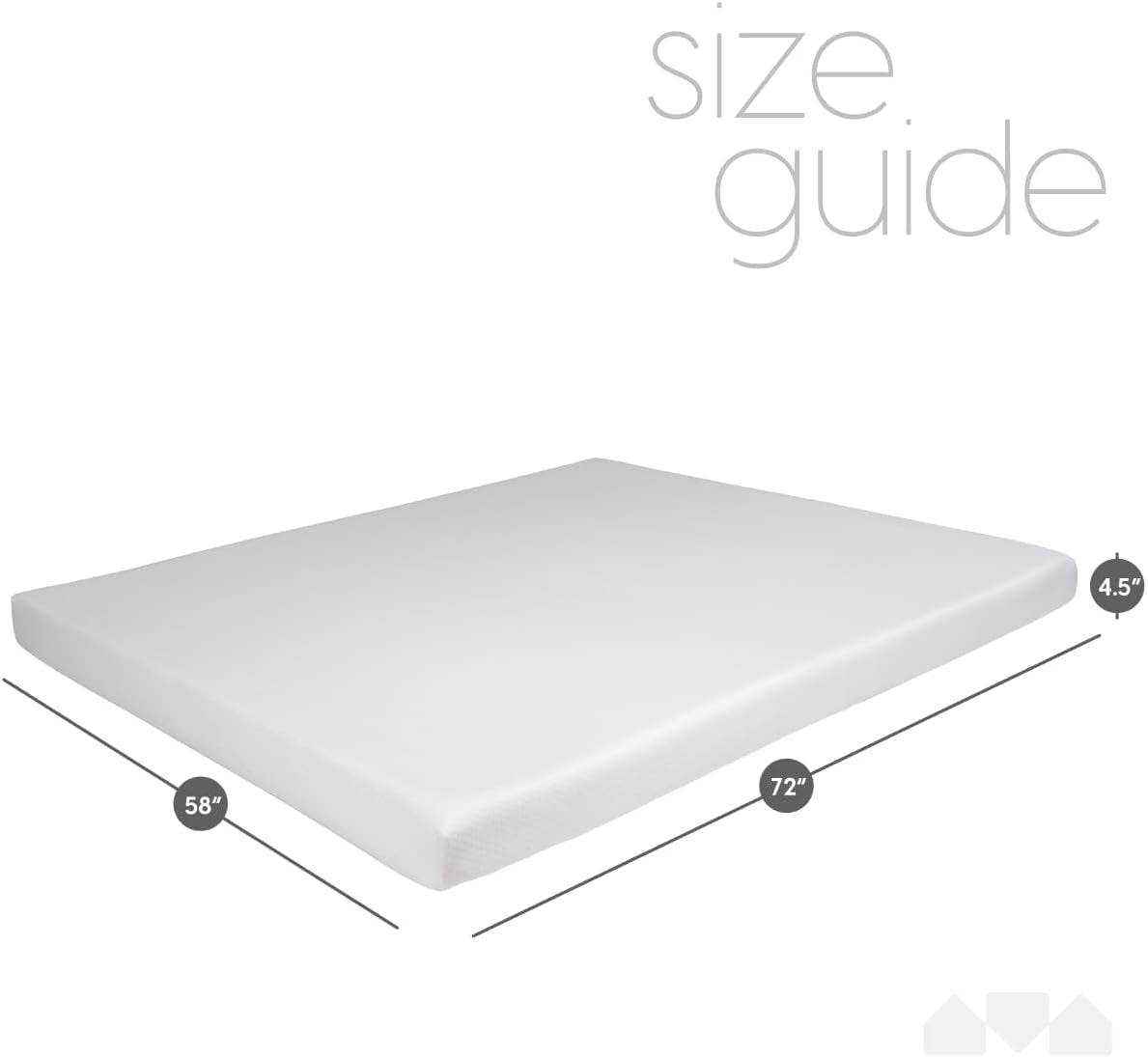 4.5-Inch Memory Foam Sofa Bed Mattress Replacement for Queen Size Sleeper Sofa & Couch Beds – Premium Comfort (Sofa Not Included).-2
