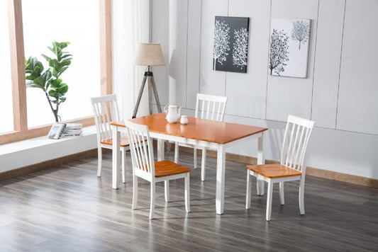 Bloomington Dining Chairs, Set of 2 - White/Honey Oak-1