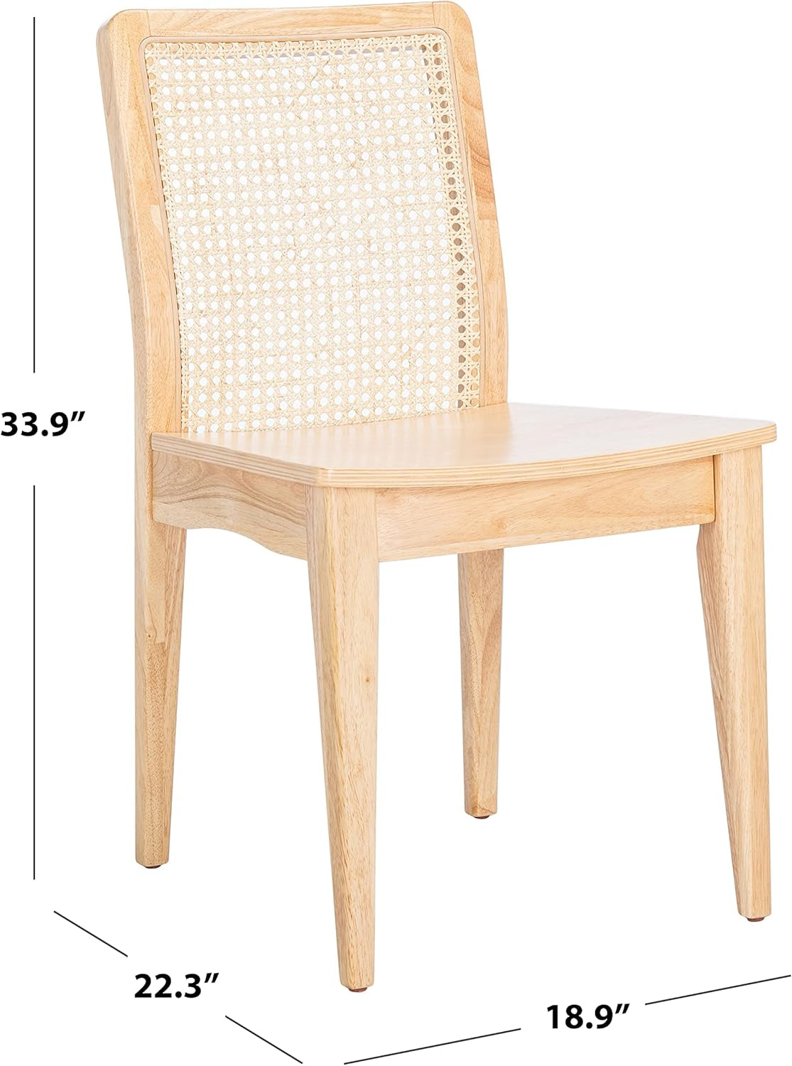 Home Collection Benicio Natural Rattan Dining Chair (Set of 2) DCH1005D-SET2-2