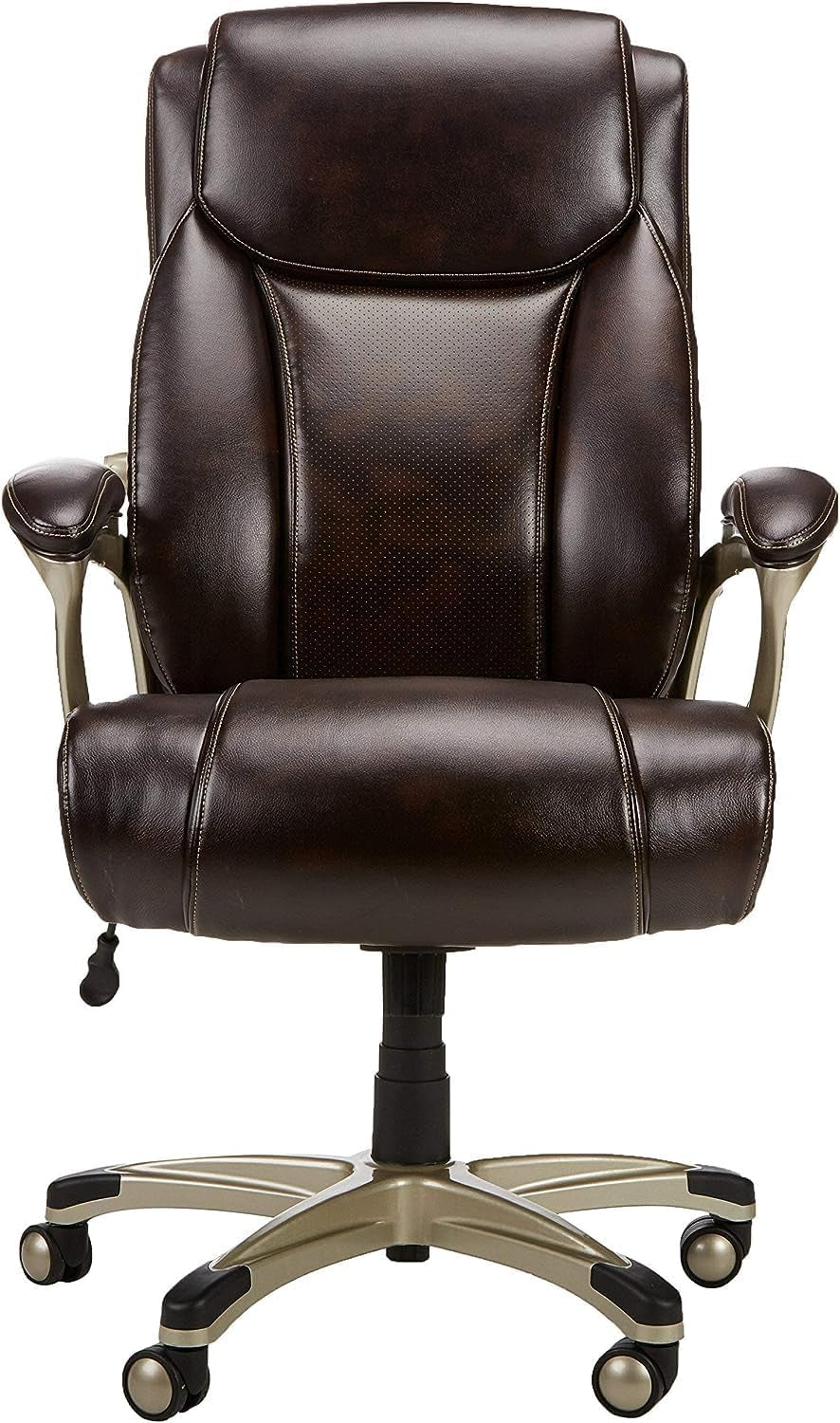 Big & Tall Executive Office Desk Chair with Lumbar Support, Adjustable Height, 350 Lb Capacity, Black Pewter Finish-3