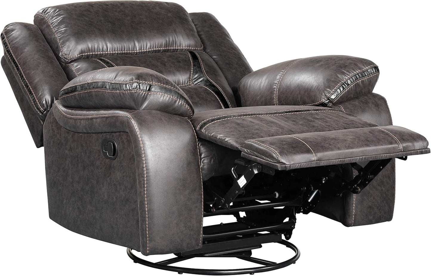 Elkton Manual Motion Recliner, Dark Chesnut-2