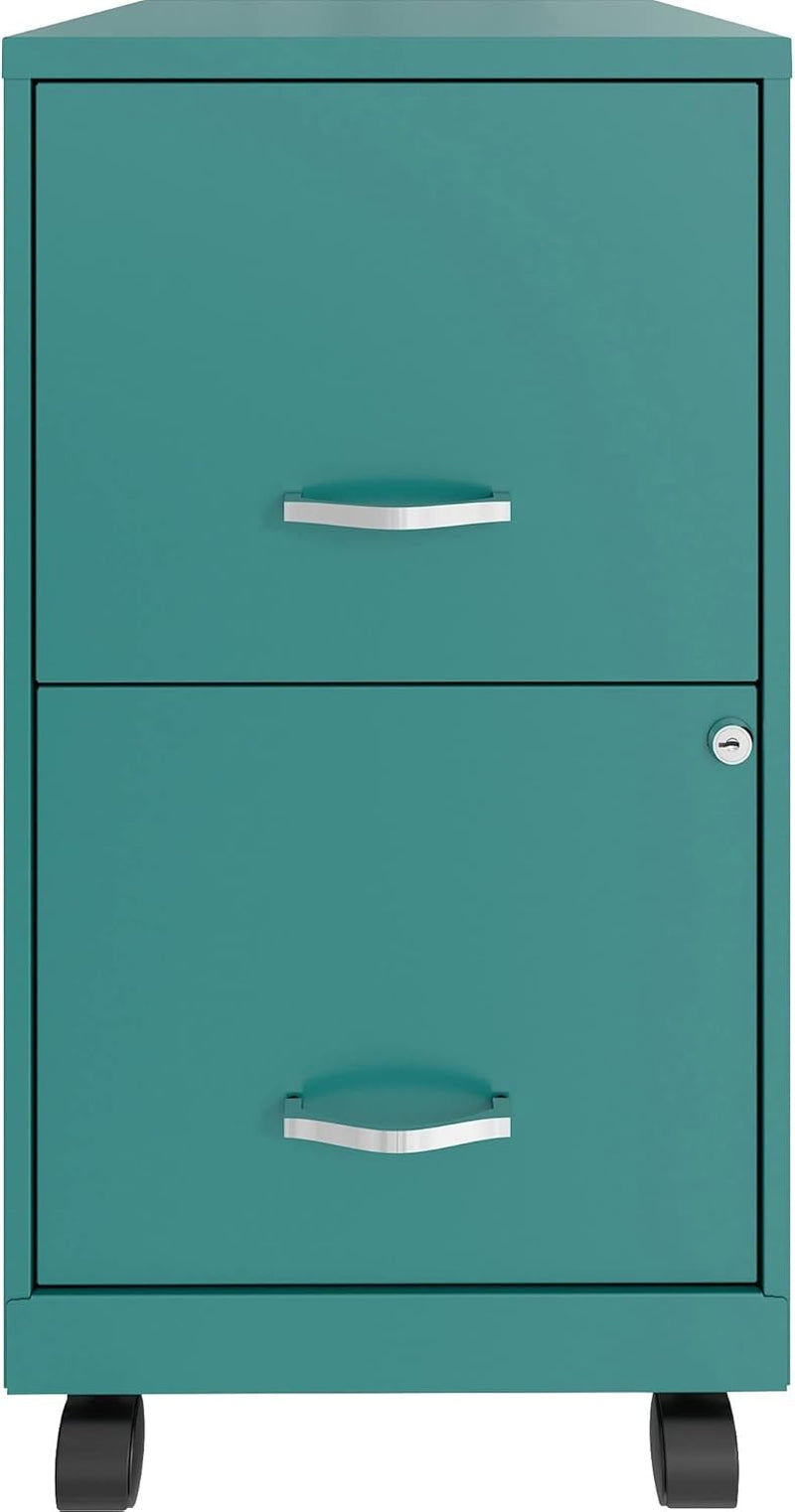 LYS SOHO File/File Mobile Cabinet, Teal-3
