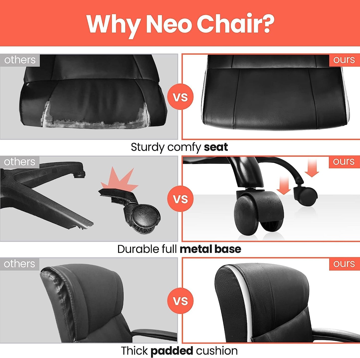 Ergonomic Office Chair with Lumbar Support-2