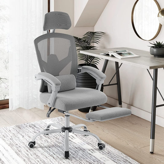 Ergonomic High-Back Mesh Office Chair with Adjustability-1