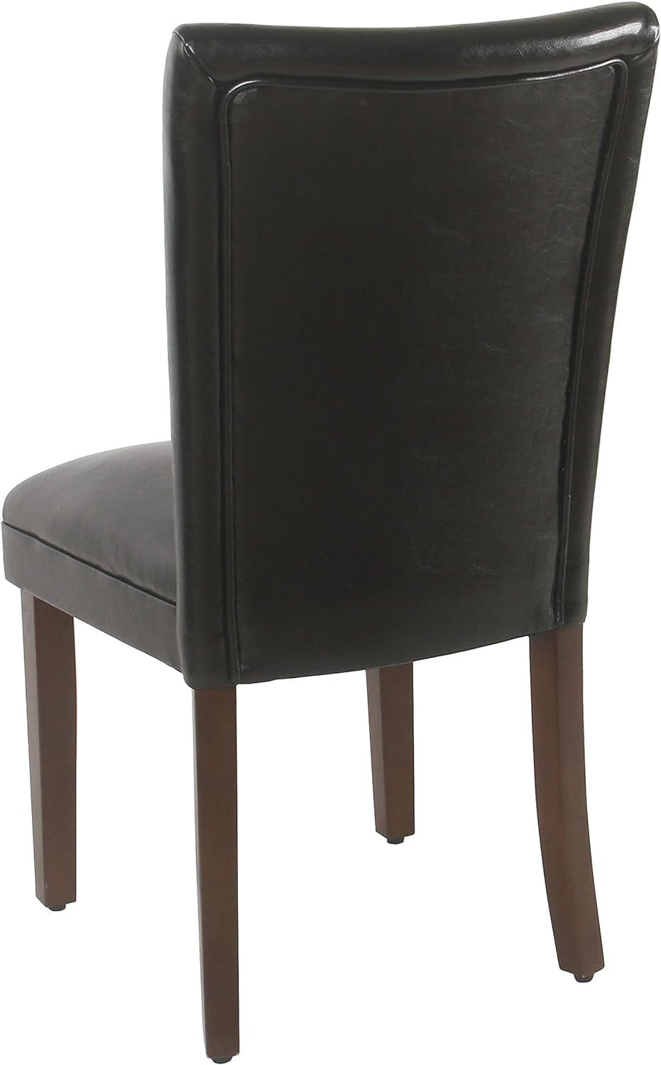 Parsons Dining Chair - Black Faux Leather (Set of 2)-4
