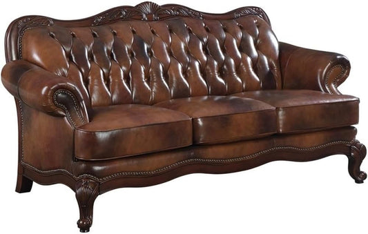 Victoria 3-Piece Sofa Set, Brown-1