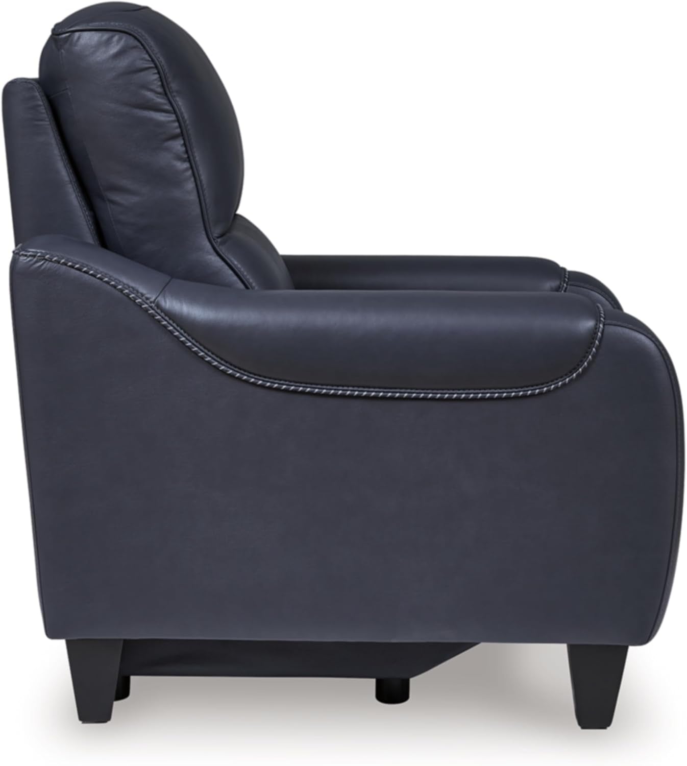 Mercomatic Contemporary Leather Match Wall Hugger Power Recliner with Adjustable Headrest and USB Ports, Blue-4