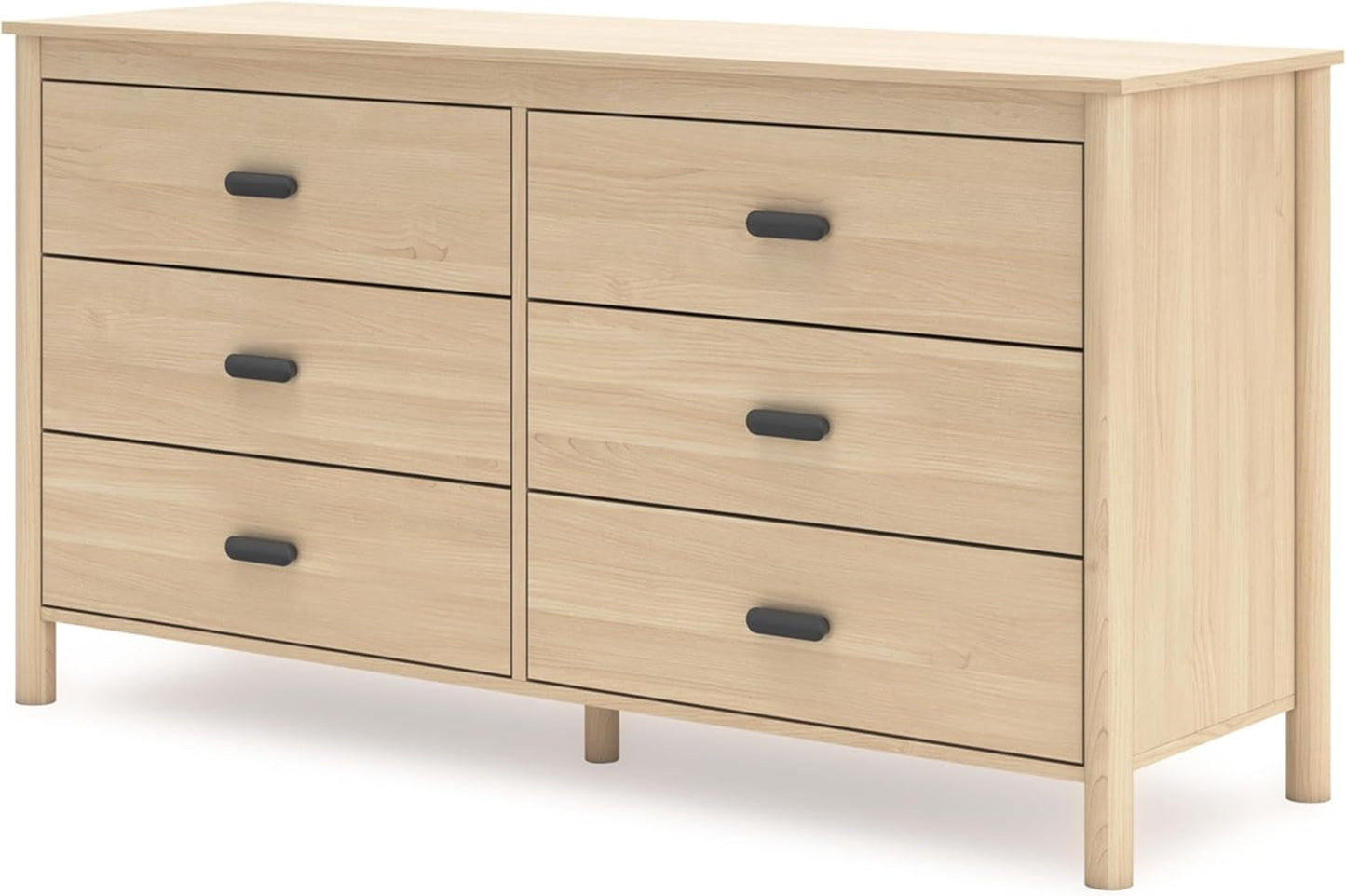 Light Brown Dresser with 6 Drawers-2