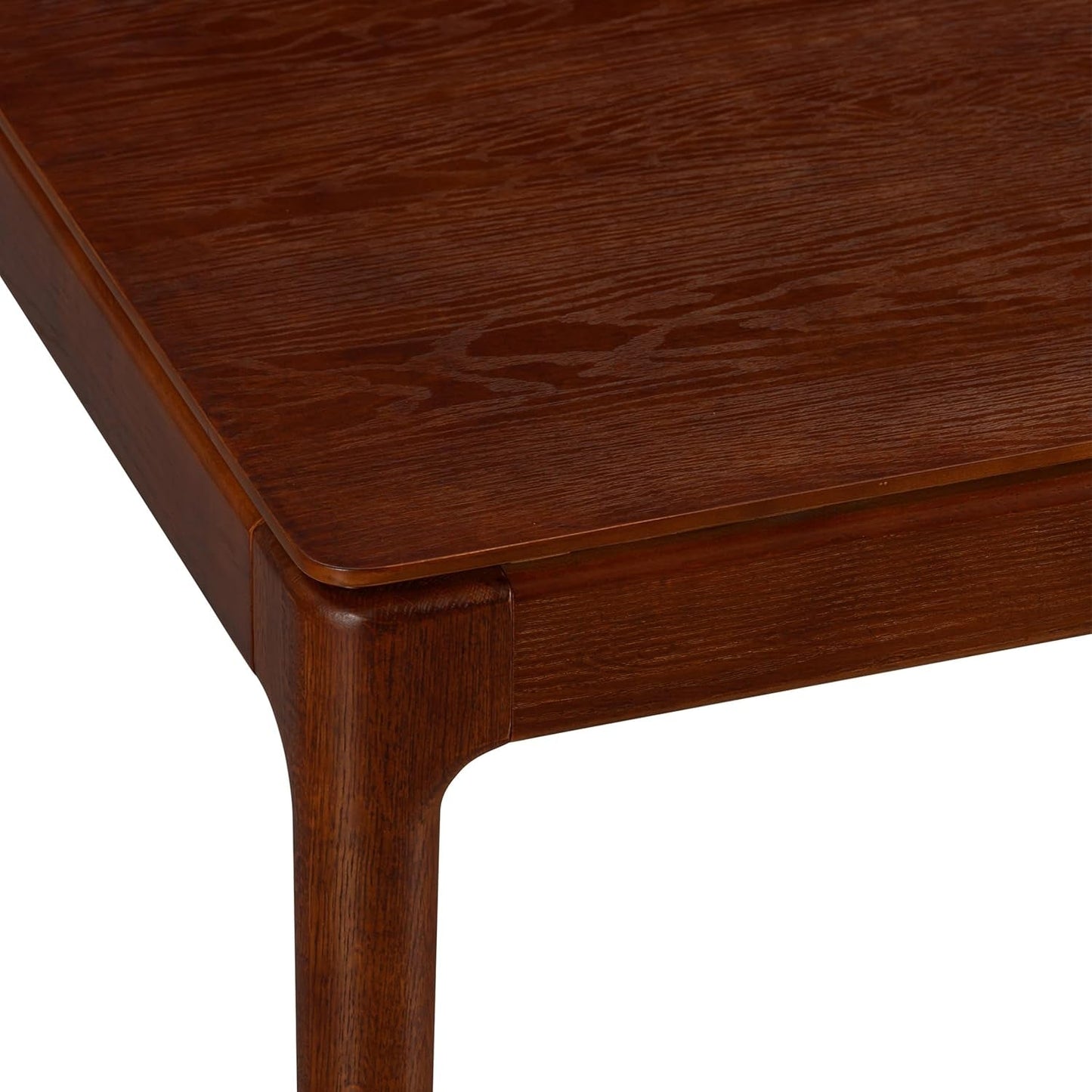 Mingle 55 Inch Modern Design, Rectangular Dinner Table for Dining Room, Living Room Furniture, Effortless Assembly, Dark Walnut-4