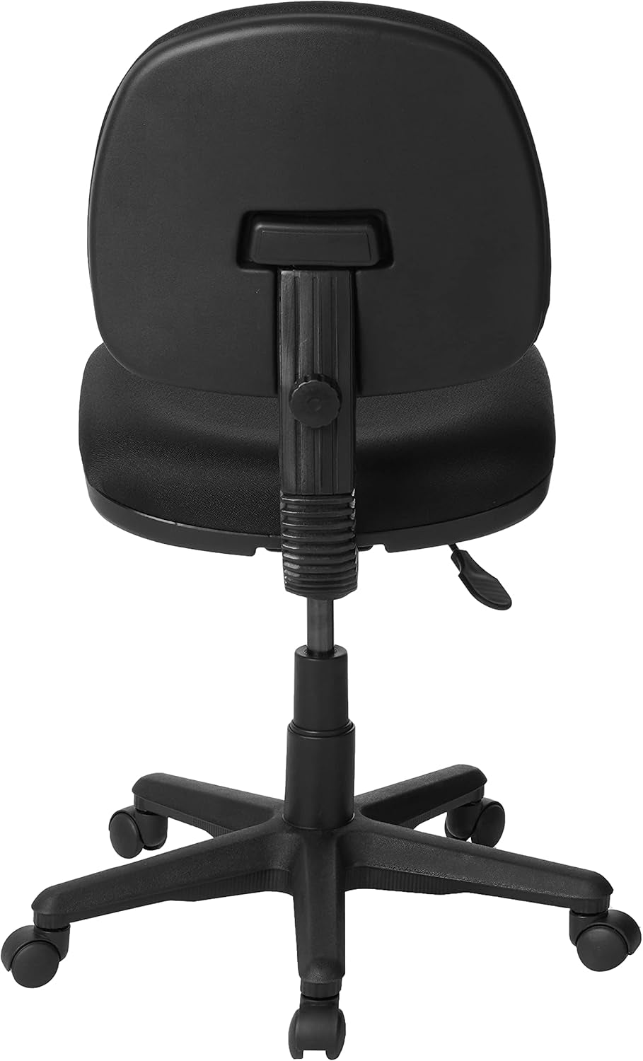Office Star Pneumatic Sculptured Office Task Chair with Thick Padded Seat and Built-In Lumbar Support, Black-4