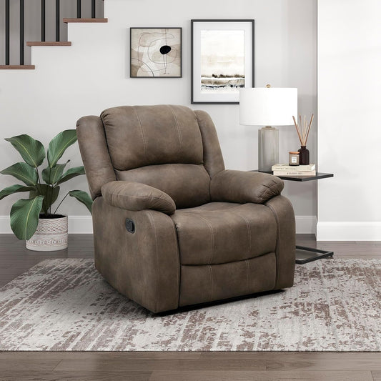 Brown Wall Hugger Recliner Home Theater, Small Space-1