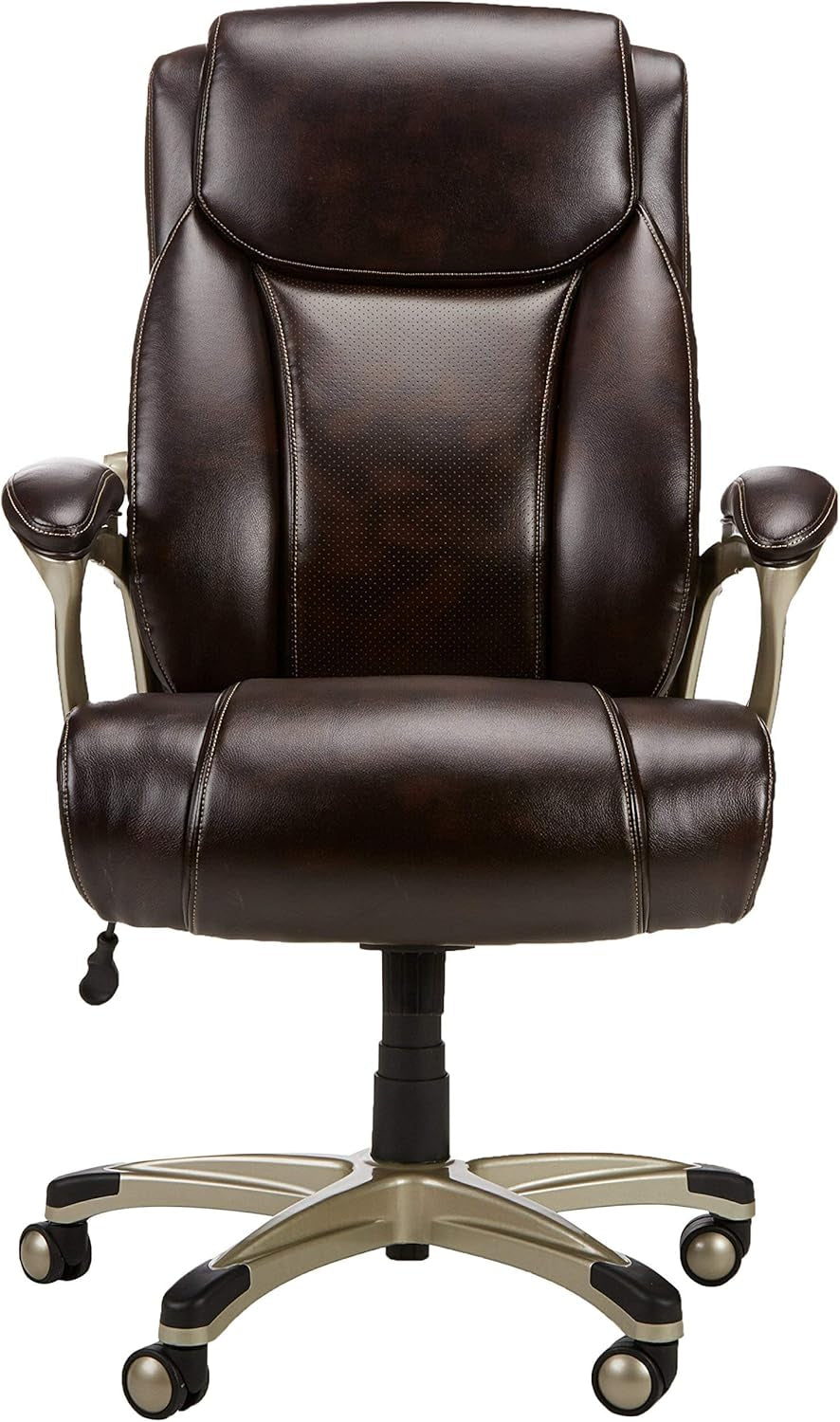 Big & Tall Executive Office Desk Chair with Lumbar Support, Adjustable Height, 350 Lb Capacity, Brown Pewter Finish-3