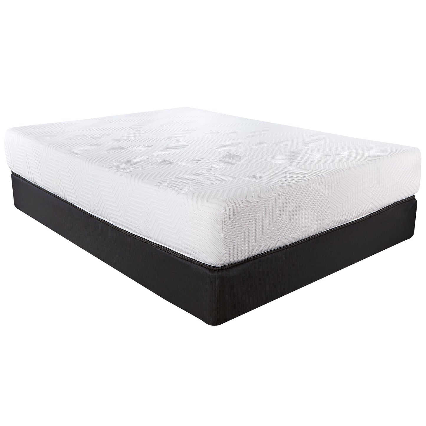10.5" Hybrid Lux Memory Foam And Wrapped Coil Mattress Twin-0