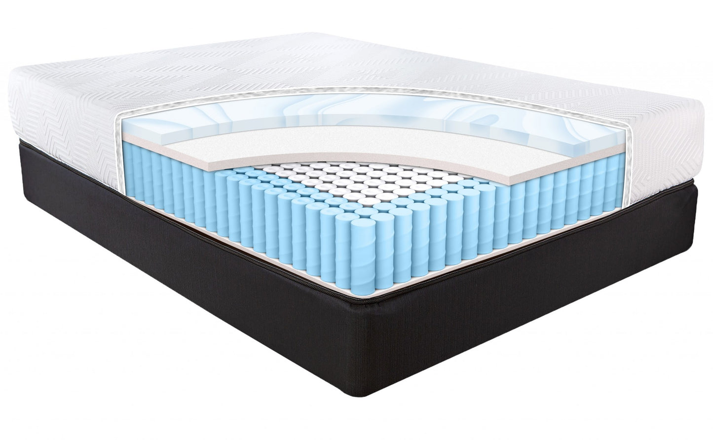 10.5" Hybrid Lux Memory Foam And Wrapped Coil Mattress Twin-5