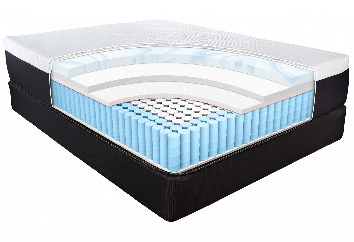 13" Hybrid Lux Memory Foam And Wrapped Coil Mattress Twin-3