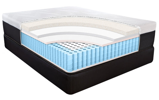 14" Hybrid Lux Memory Foam And Wrapped Coil Mattress Queen-3