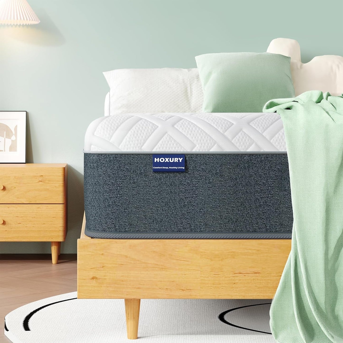 Full Green Tea Memory Foam Mattress Medium-Firm, 10"-1