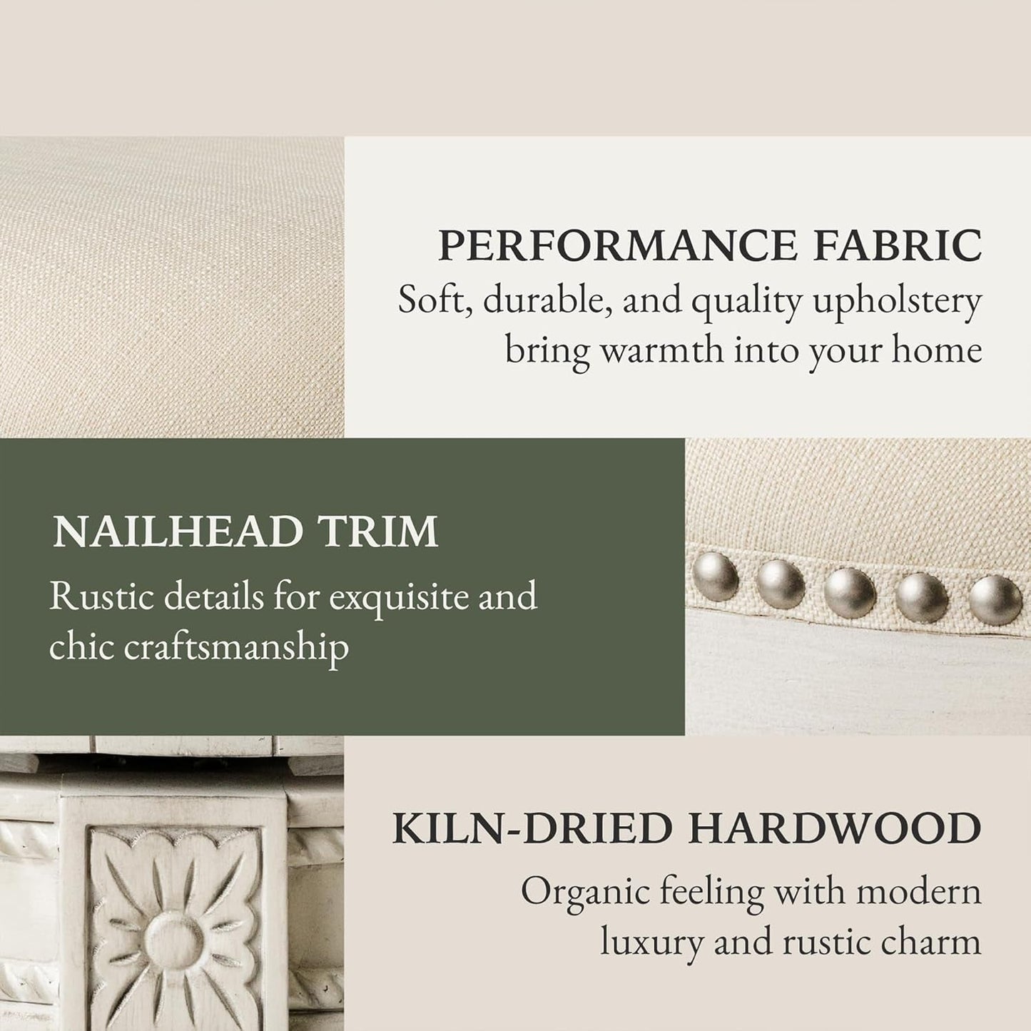 Pullman 31 Inch Tall Bar Height Upholstered Barstool with Back in White Oak Finish with Natural Color Fabric Cushion Seat, Set of 3-4