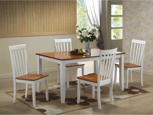 Bloomington Dining Chair, White/Honey Oak, Set of 2-1
