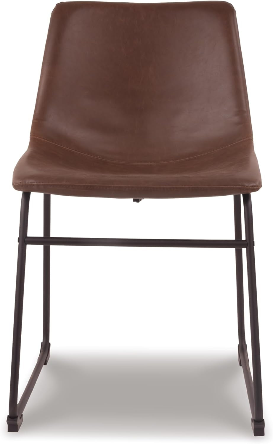 Mid Century Centiar 18.75" Dining Bucket Chair, 2 Count, Black and Brown-3