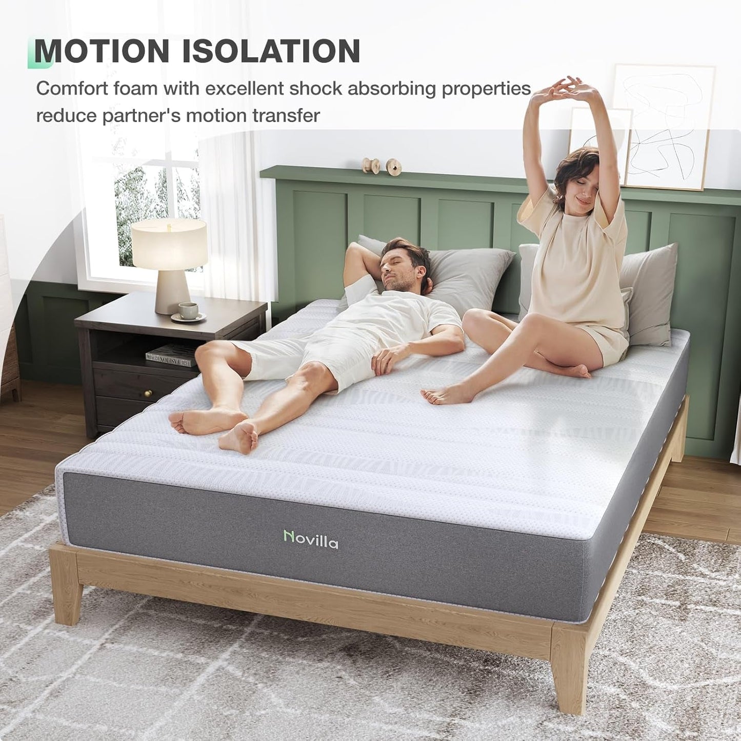 Twin Memory Foam Mattress Medium-Firm, 10", Cooling Gel-3