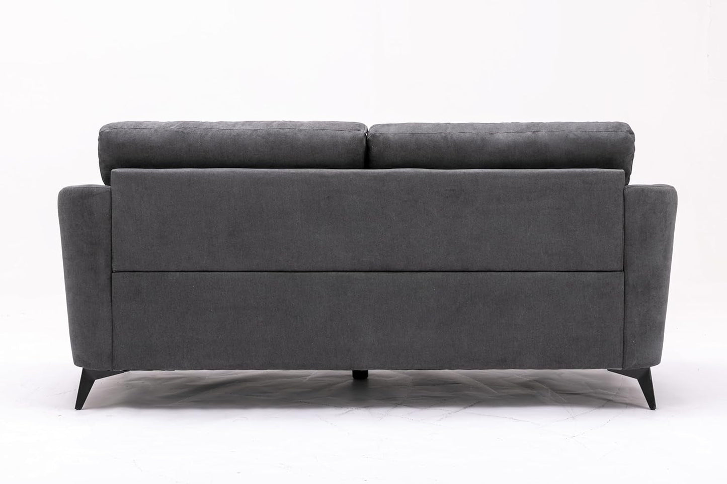 Callie Gray Woven Fabric Sofa Loveseat Chair Living Room Set-4
