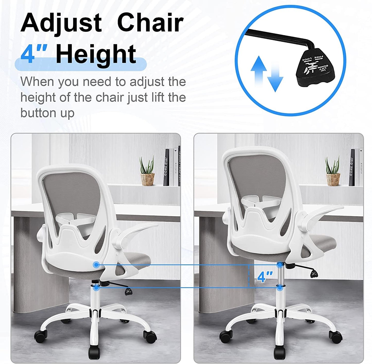 Adjustable Ergonomic Office Chair with Lumbar Support-4