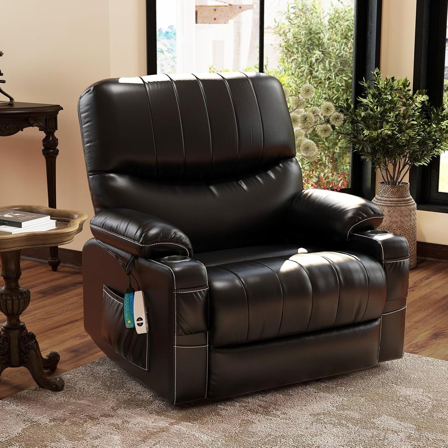 Large Lift Chair with Heat, Massage, & USB-0