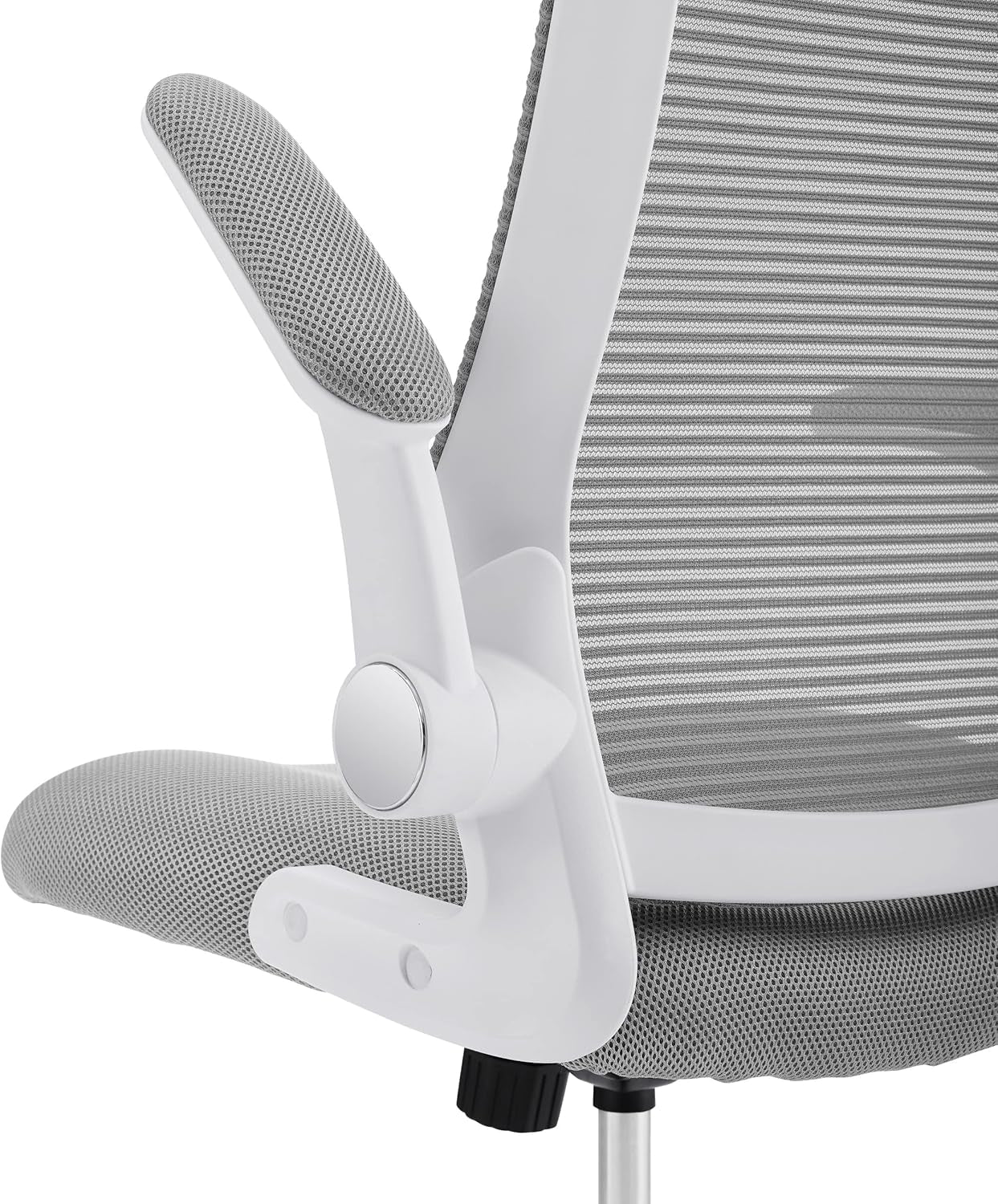 Creativity Ergonomic Mesh Office Chair, Computer Desk Chair, Adjustable Armrest with Mid-Back Lumbar Support, Gray-4