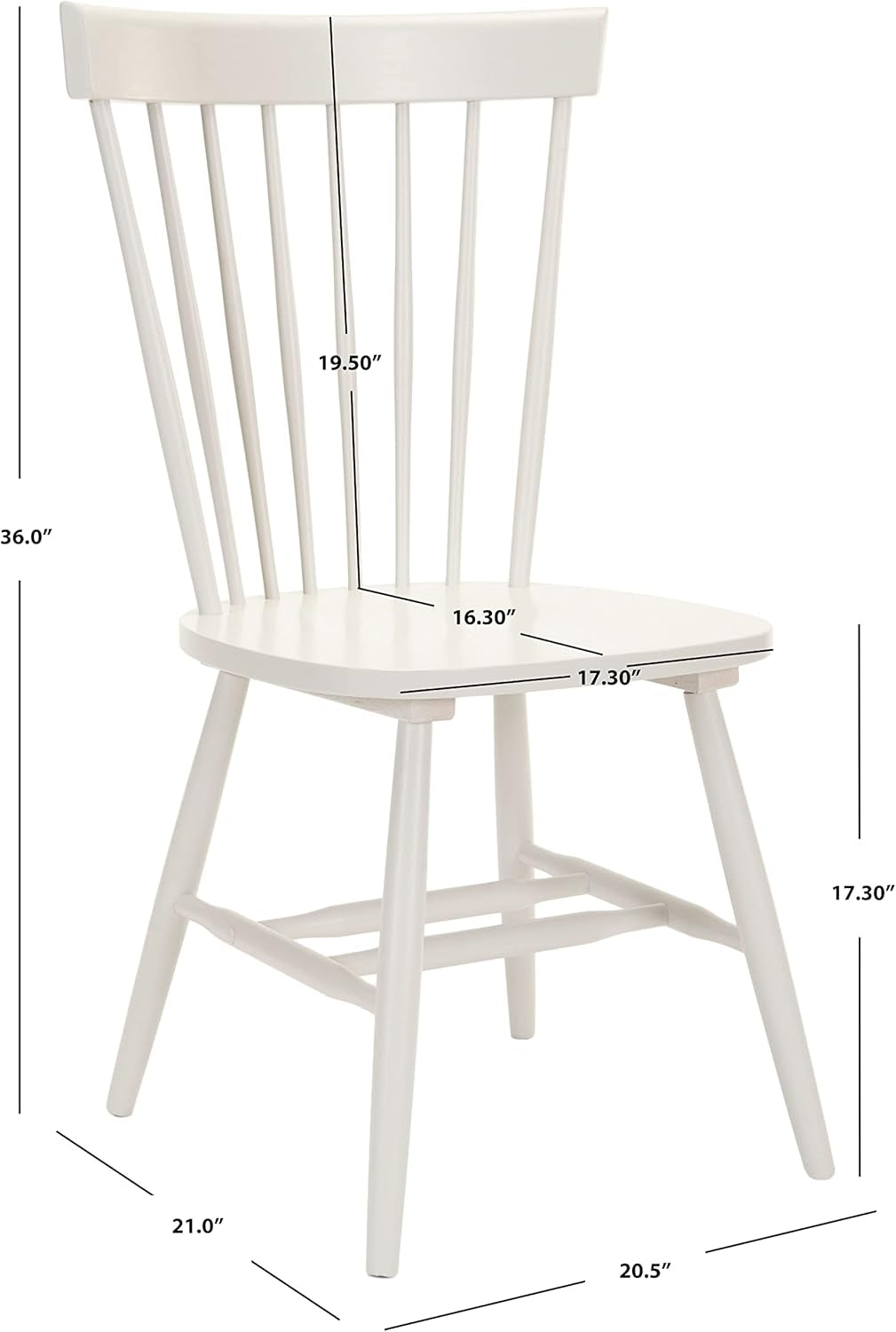 Parker Parkse Side Chair, 0, off White-2