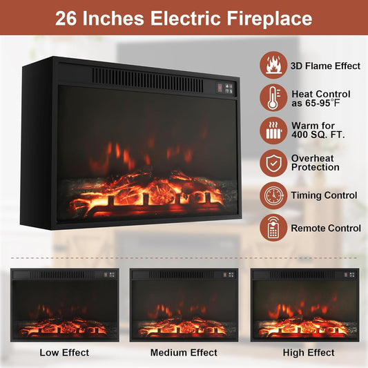 Farmhouse Fireplace TV Stand for Tvs up to 65 Inch Highboy Entertainment Center with Open Storage and Side Cabinets Rustic Media Console Table with Barn Doors for Living Room (Grey Wash)-1