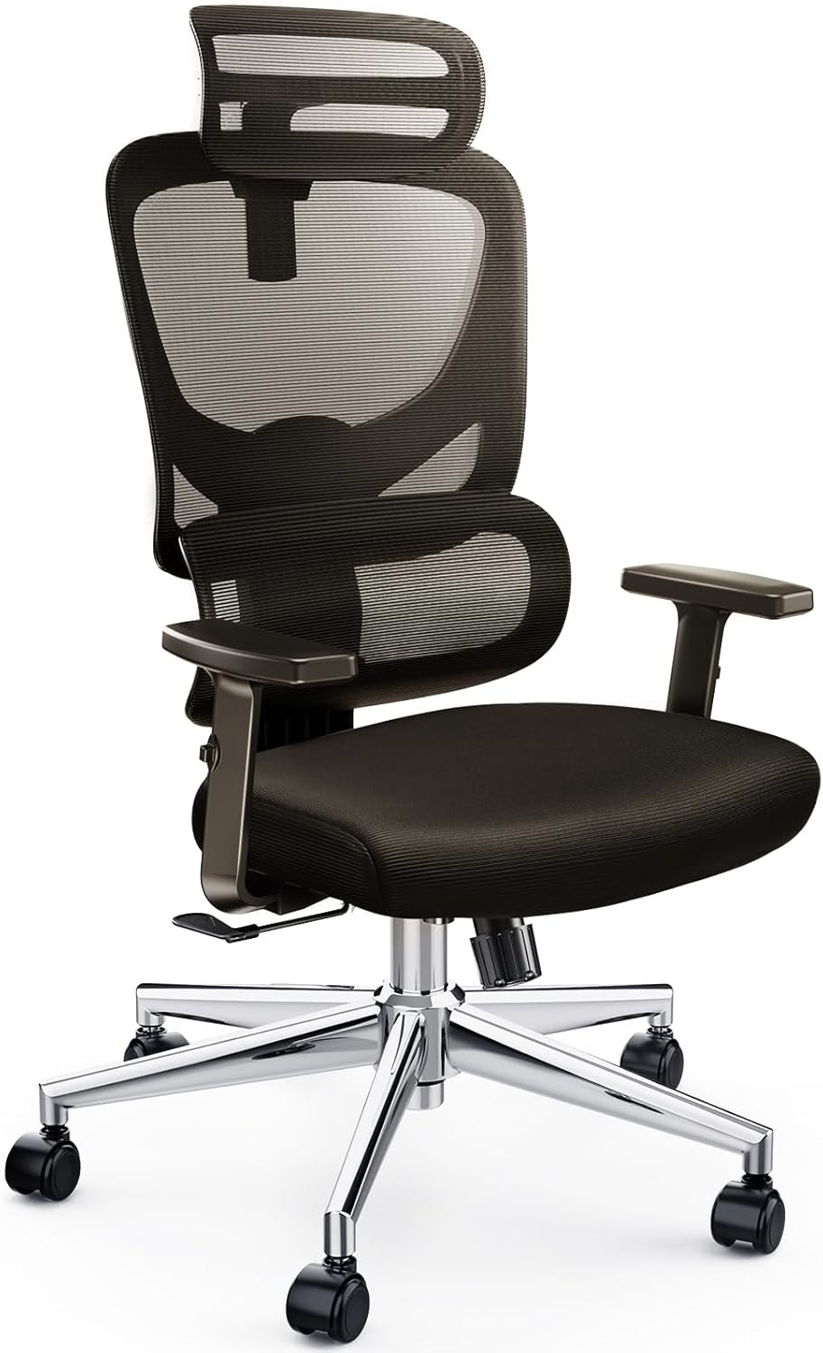 Office Chair Ergonomic Desk Chair High Back Gaming Chair with Adjustable Lumbar Support, Breathable Mesh Adjustable Armrest&Headrest-0