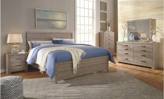 Culverbach Scandinavian 6 Drawer Dresser, Weathered Gray-1