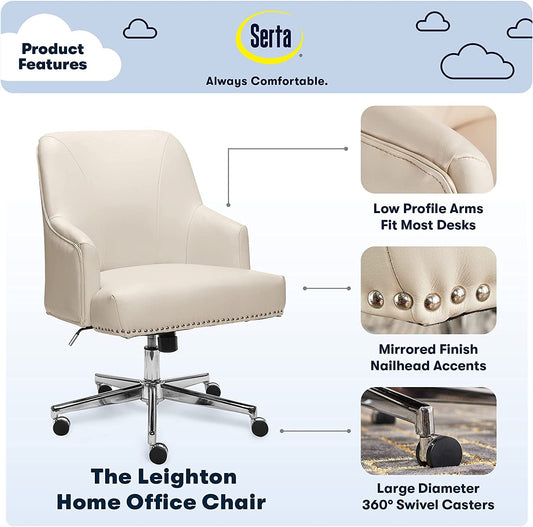 Memory Foam Office Chair with Adjustable Height-1