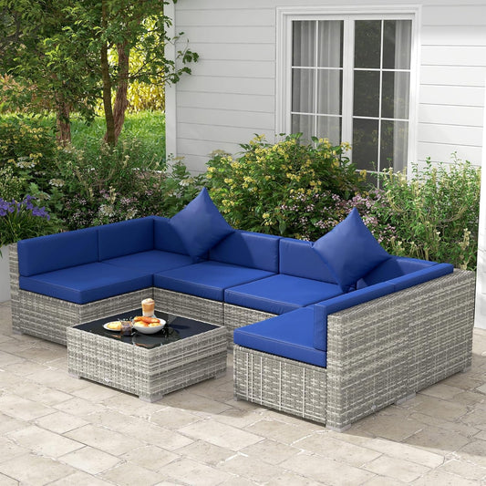 7-Piece Patio Furniture Set for Stylish Outdoor Living-1