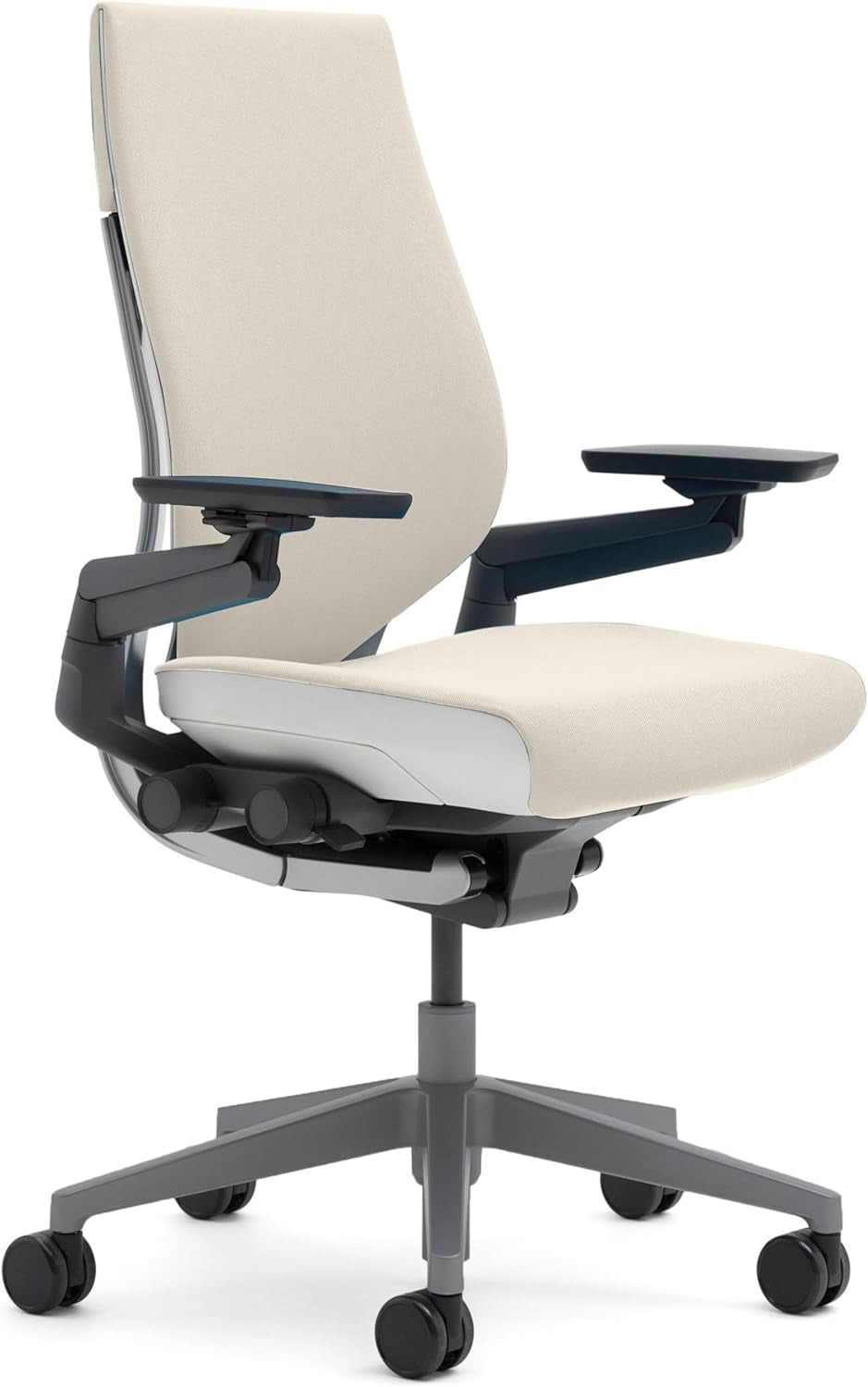 Gesture Office Chair - Ergonomic Work Chair with Wheels for Carpet - Comfortable Office Chair - Intuitive-To-Adjust Chairs for Desk - 360-Degree Arms - Coconut Yellow Fabric-0