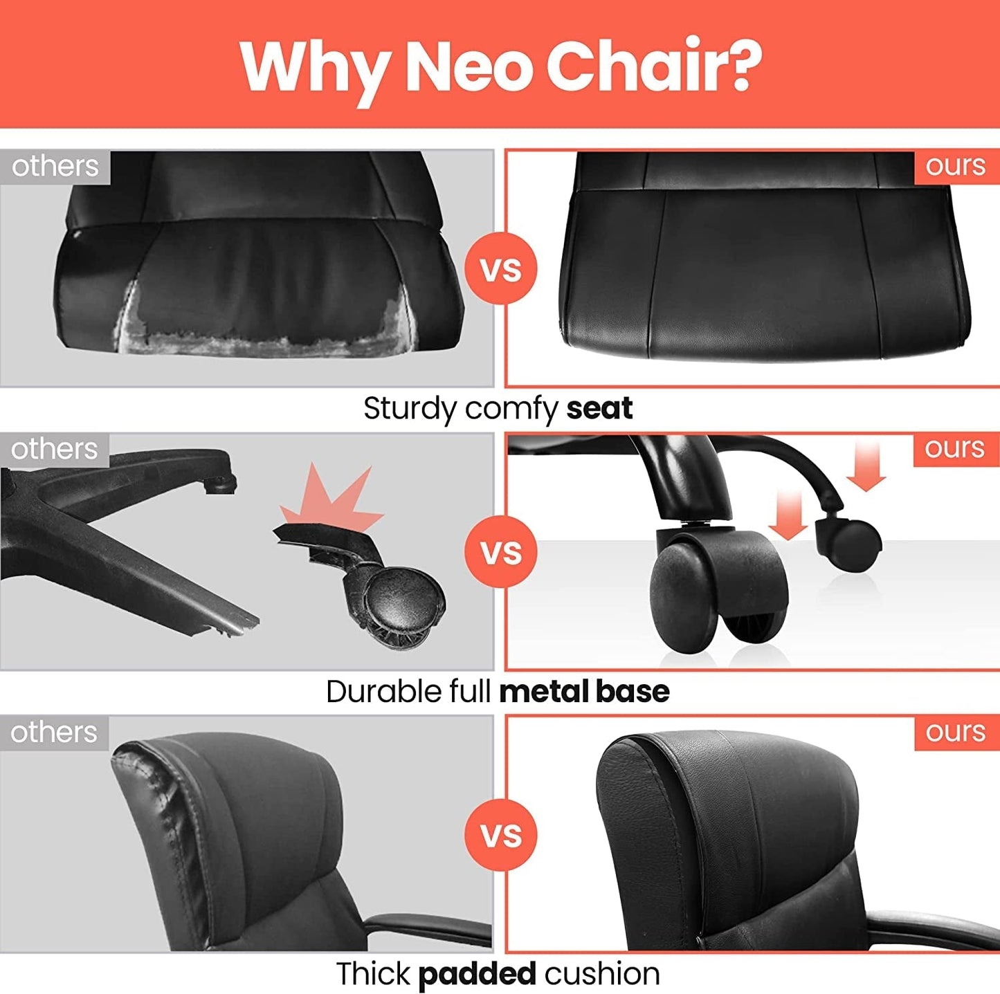Ergonomic Office Chair with Lumbar Support-2
