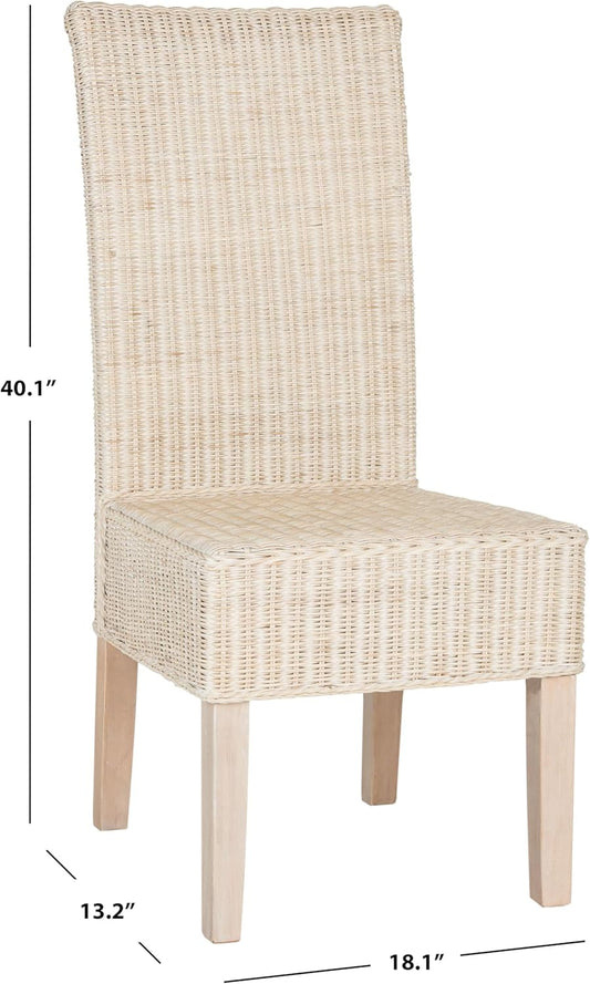 Home Collection Arjun Grey Wicker 18-Inch Dining Chair-1