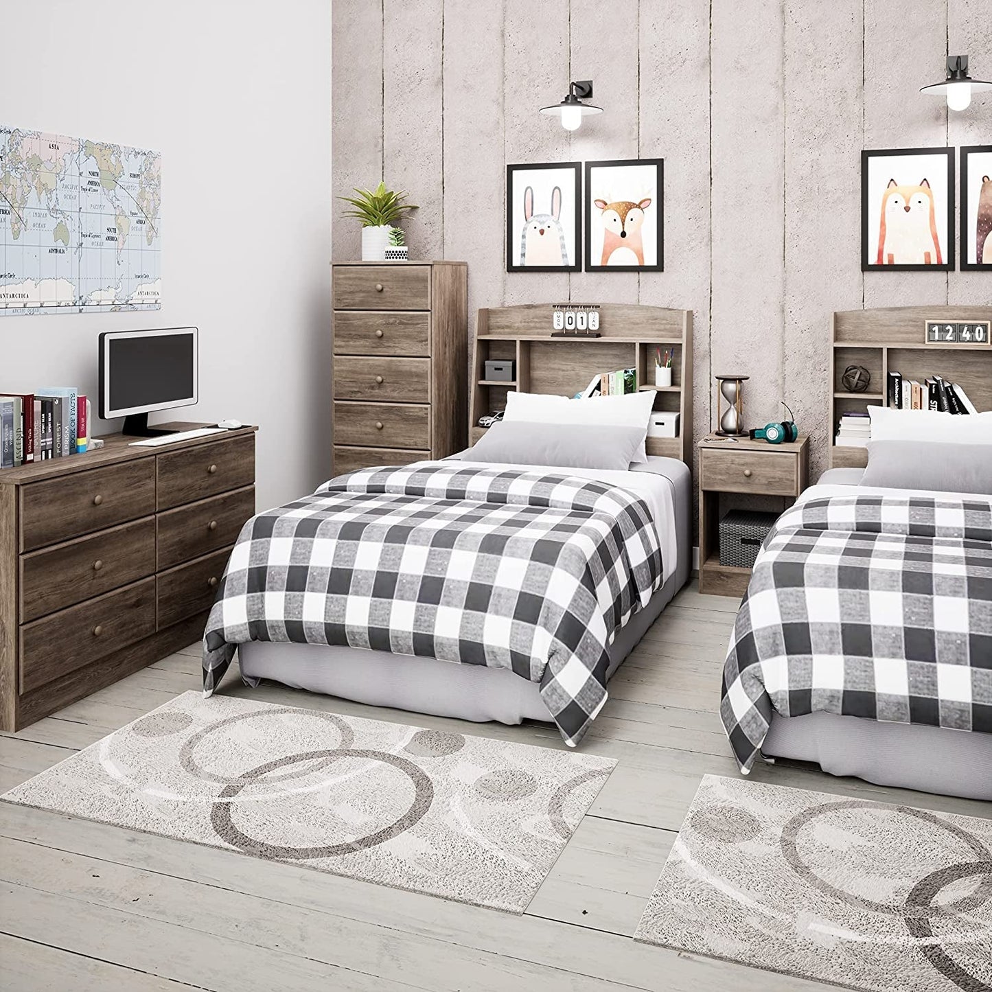 Drifted Gray Astrid 6-Drawer Tall Chest-1