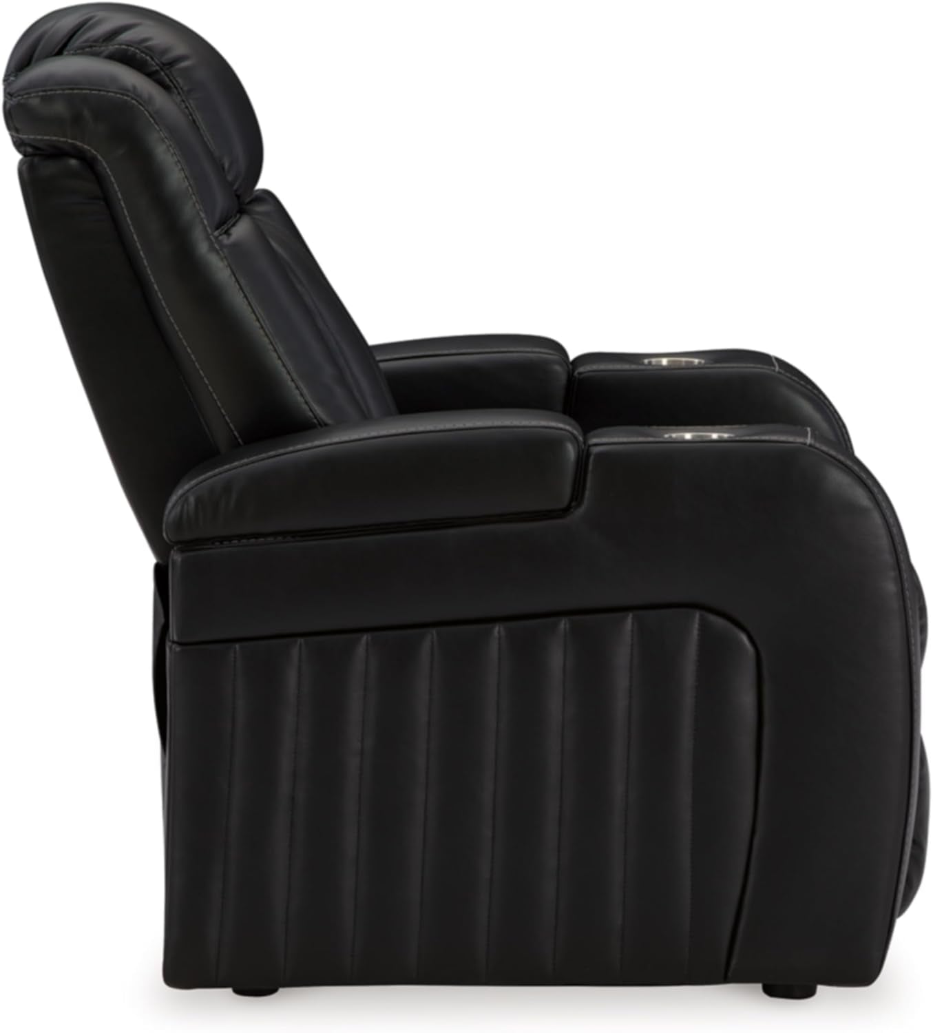 Caveman Den Power Recliner, 39" W X 42" D X 42" H, Black-4