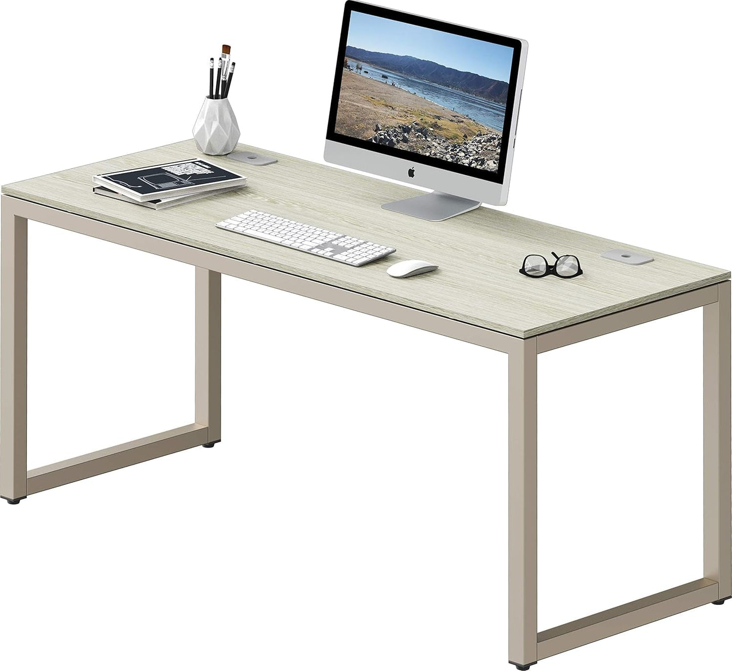Home Office 55-Inch Large Computer Desk, Maple-4