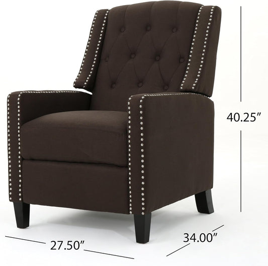 Push Back Recliner Modern High Back Accent Chair for Living Room-1