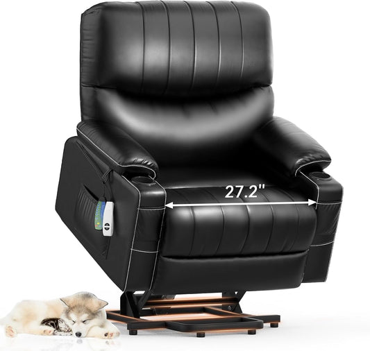 Large Lift Chair with Heat, Massage, & USB-1