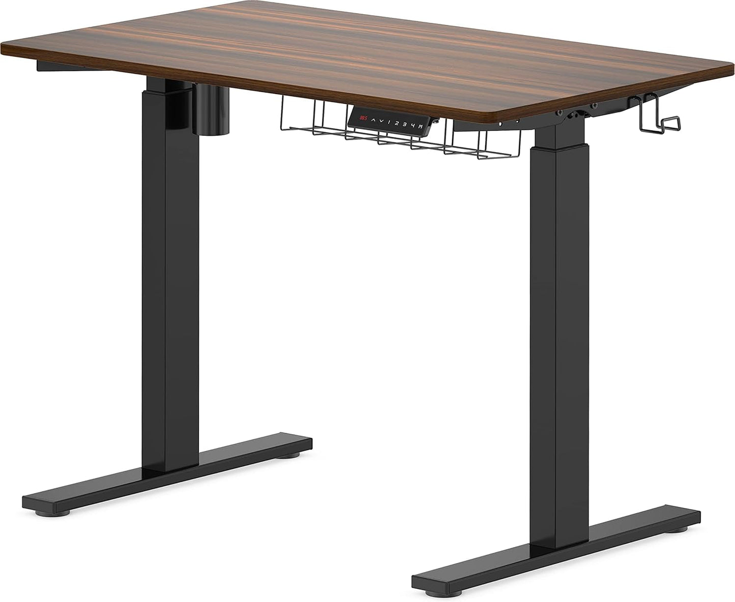 Electric Height Adjustable Standing Desk, 40 X 24 Inches, Walnut-4