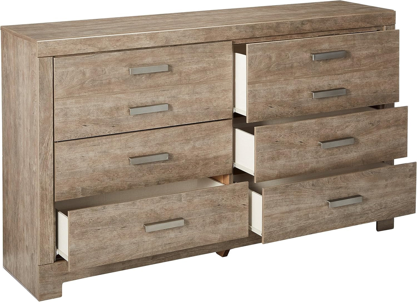 Culverbach Scandinavian 6 Drawer Dresser, Weathered Gray-4
