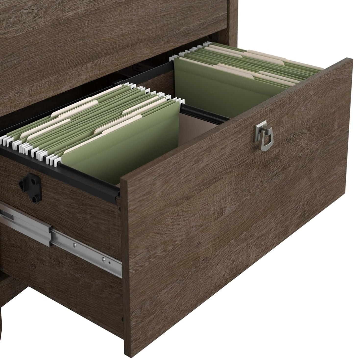 Bush Furniture Salinas 2 Drawer Lateral File Cabinet in Ash Brown-4
