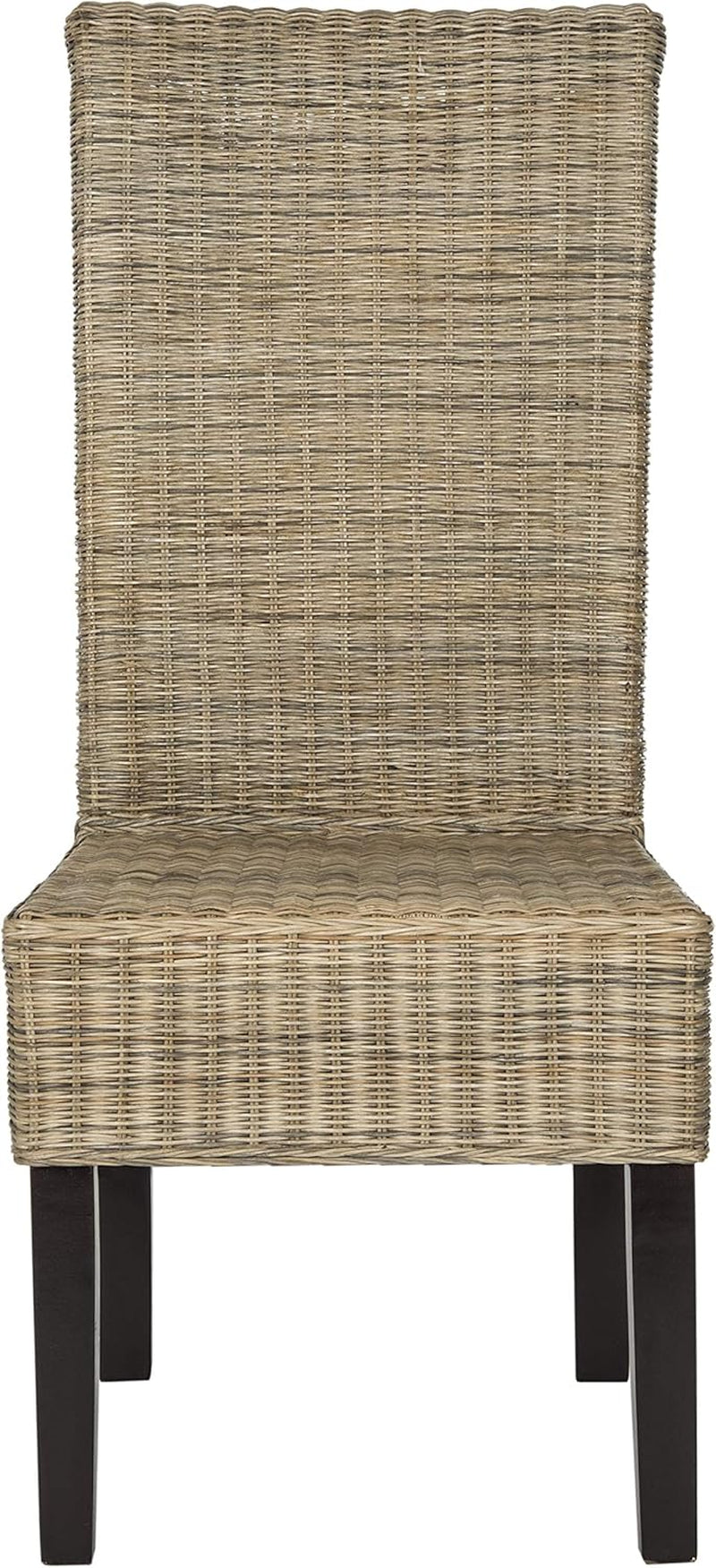 Home Collection Arjun Grey Wicker 18-Inch Dining Chair-4
